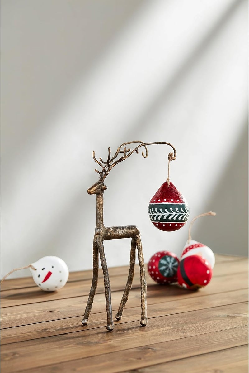 MudPie Deer Ornament Stand; 11" x 4 3/4" - Image 2